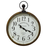 Yosemite Home Decor Kensington Station Pocket Watch Style Wall Clock 5140016-YHD