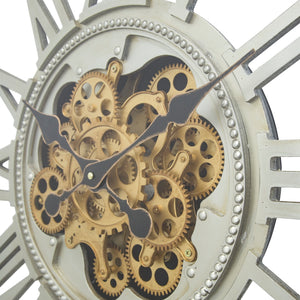 Yosemite Home Decor Golden Gears Square Wall Clock 5140029-YHD