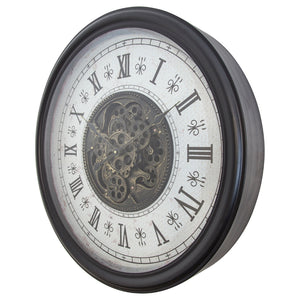 Yosemite Home Decor Classic Chic Wall Clock With Gears 5140030-YHD