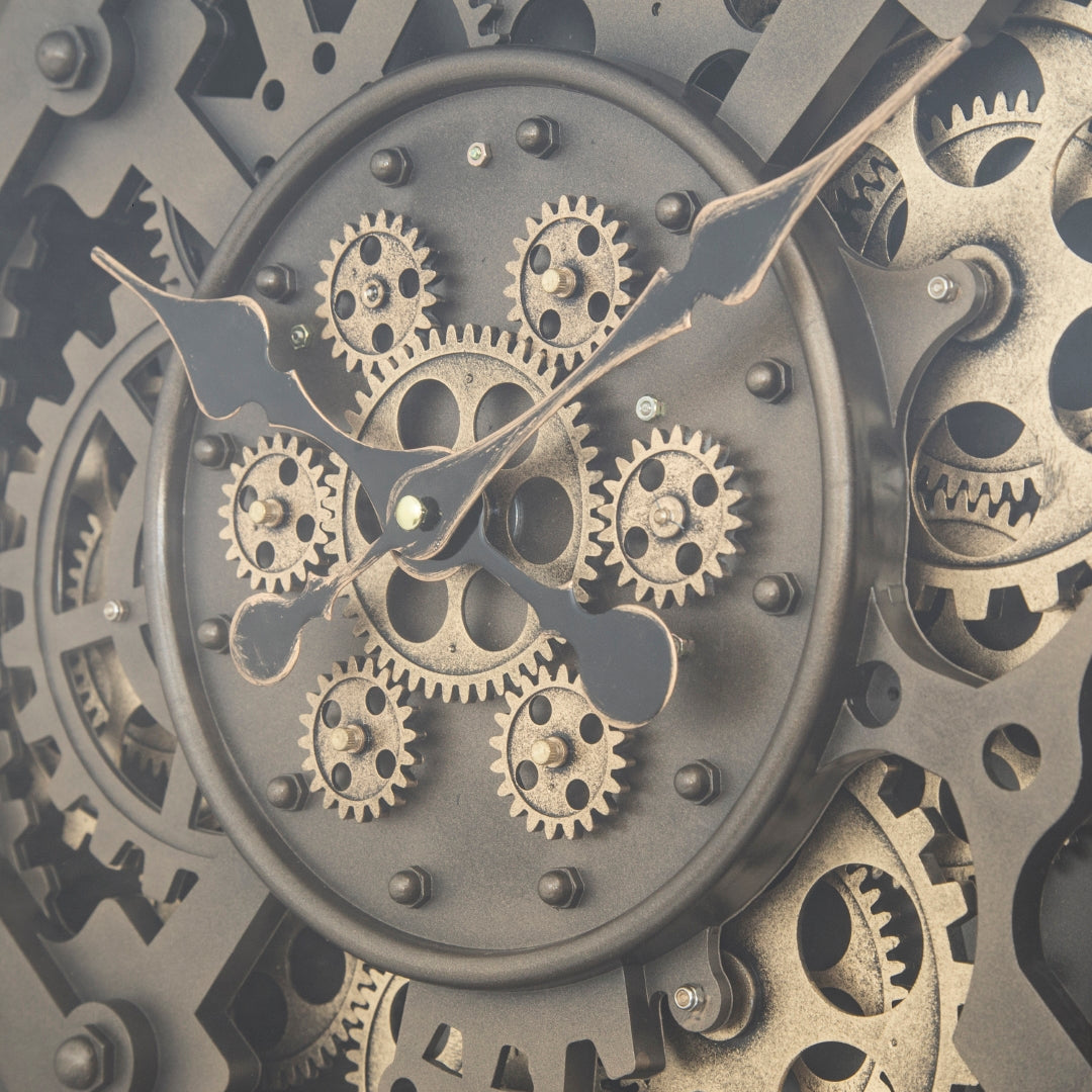 Yosemite Home Decor Urban Loft Gears Wall Clock - Thumbnail 2