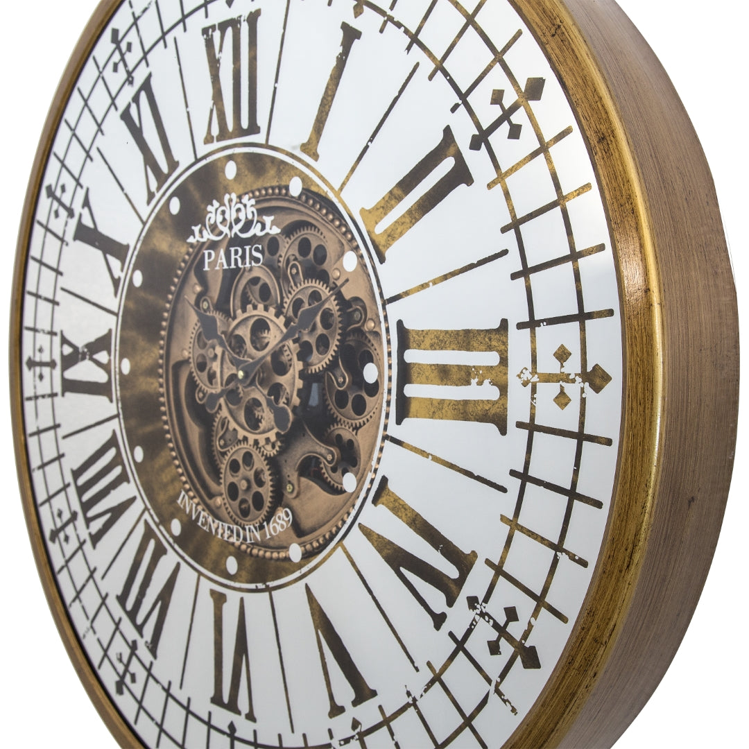 Golden Gears Oversized Wall Clock - Thumbnail 2