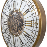 Yosemite Home Decor Golden Gears Wall Clock 5140032-YHD