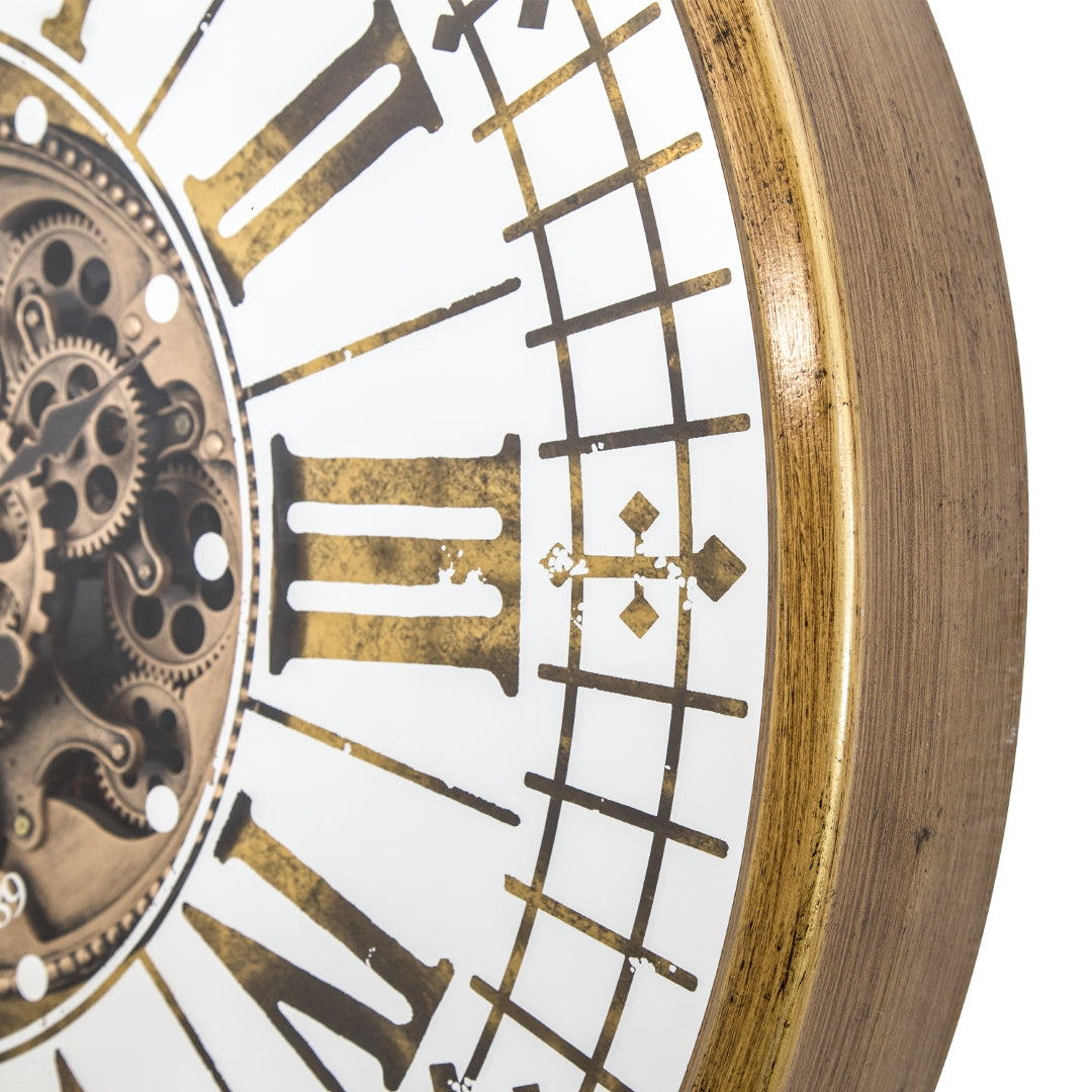 Golden Gears Oversized Wall Clock - Thumbnail 3