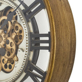 Yosemite Home Decor Gold Gear Clock 5140038-YHD