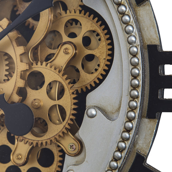 Yosemite Home Decor Gold Gear Clock 5140038-YHD