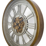 Yosemite Home Decor Pewter Gear Clock 5140039-YHD