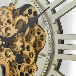 Yosemite Home Decor Pewter Gear Clock 5140039-YHD