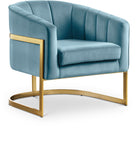 Carter Velvet Contemporary Accent Chair