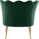 Jester Velvet / Engineered Wood / Iron / Foam Contemporary Green Velvet Accent Chair - 29" W x 29" D x 29.5" H