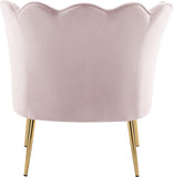 Jester Velvet / Engineered Wood / Iron / Foam Contemporary Pink Velvet Accent Chair - 29" W x 29" D x 29.5" H