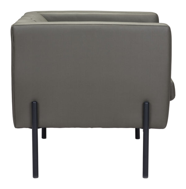 Zuo Modern Jess 100% Polyurethane, Plywood, Steel Modern Commercial Grade Accent Chair Green, Black 100% Polyurethane, Plywood, Steel