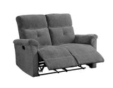 Treyton Contemporary Loveseat (Motion) Gray Chenille (PI# Chenille SP0772A-23) 51816-ACME