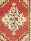 Pasargad Antique Sivas Collection Coral Lamb's Wool Area Rug 051867-PASARGAD