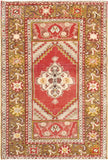 Pasargad Antique Sivas Collection Coral Lamb's Wool Area Rug 051867-PASARGAD