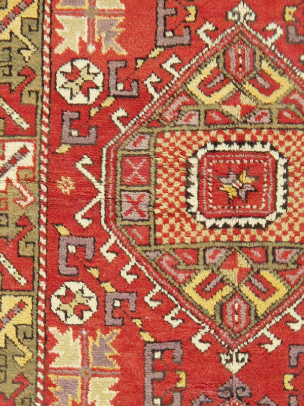 Pasargad Vintage Oushak Collection Coral Lamb's Wool Area Rug 051881-PASARGAD