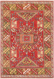 Pasargad Vintage Oushak Collection Coral Lamb's Wool Area Rug 051881-PASARGAD