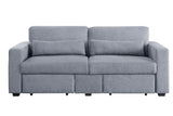 Rogyne Contemporary Sofa with Storage Gray Linen(#KDY-8) 51895-ACME