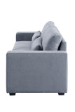 Rogyne Contemporary Sofa with Storage Gray Linen(#KDY-8) 51895-ACME