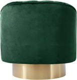 Farrah Velvet / Engineered Wood / Foam Contemporary Green Velvet Accent Chair - 32" W x 31" D x 31" H