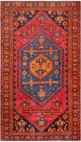 Vintage Azerbaijan Red Lamb's Wool Area Rug ' '