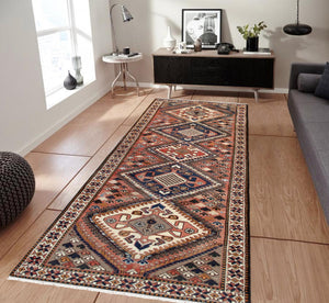 Pasargad Vintage Azerbaijan Red Lamb's Wool Area Rug ' ' 52146-PASARGAD