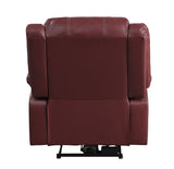 Zuriel Contemporary/Casual Power Recliner Red PU (RED002 from PI) 52153-ACME