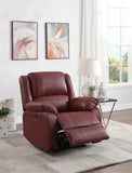 Zuriel Contemporary/Casual Power Recliner Red PU (RED002 from PI) 52153-ACME