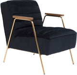 Woodford Velvet Contemporary Accent Chair