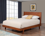 Alpine Furniture Dakota Full Platform Bed 1974-08F Acorn Mahogany Solids & Veneer 59 x 80 x 43