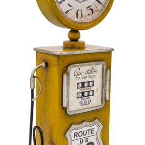 Yosemite Home Decor Route 66 Yellow Table Top Clock 5220001-YHD