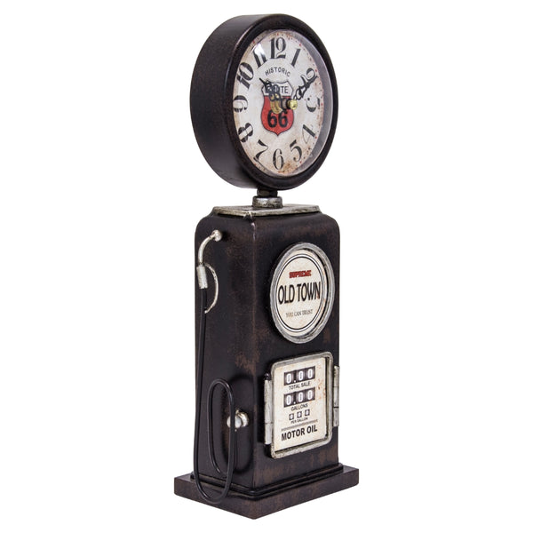Yosemite Home Decor Old Town Black Table Top Clock 5220002-YHD