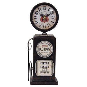 Yosemite Home Decor Old Town Black Table Top Clock 5220002-YHD