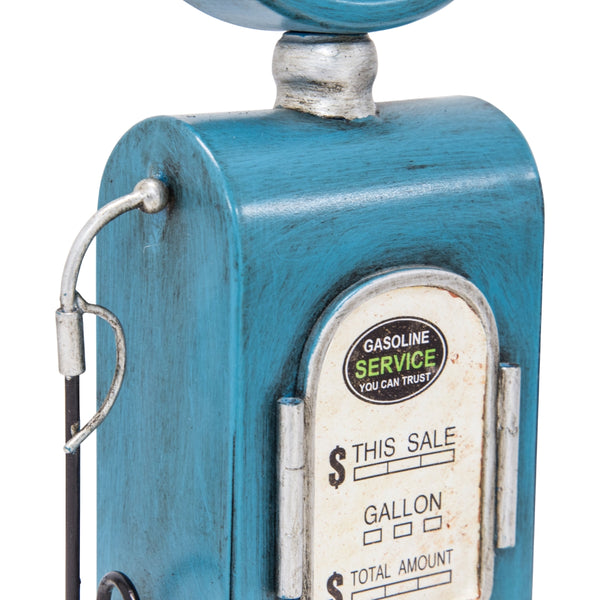 Yosemite Home Decor Route 66 Blue Table Top Clock 5220003-YHD