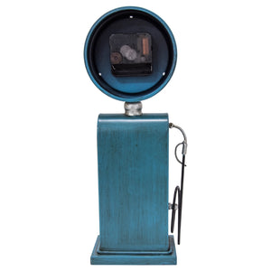 Yosemite Home Decor Route 66 Blue Table Top Clock 5220003-YHD