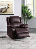 Zuriel Contemporary/Casual Power Recliner Brown PU (BR003 from PI) 52284-ACME