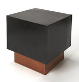 Solomon Black Metal Bunching Table - Stylish, Compact End Table for Modern Living Spaces & Decor