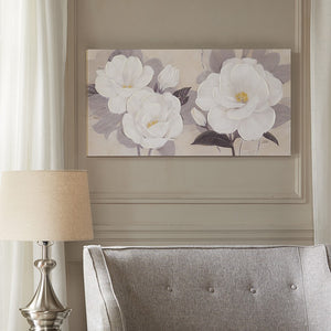 Madison Park Midday Bloom Florals Transitional 30% Embellished Canvas With 3Mm Mdf Board MP95C-0112
