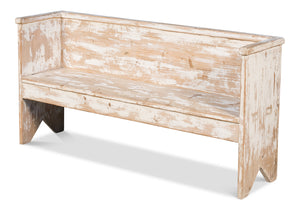 Beach House Bench - Whitewash