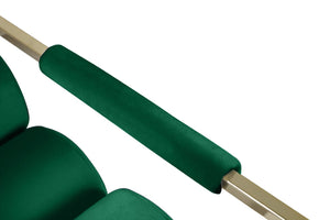 Wayne Velvet / Engineered Wood / Iron / Foam Contemporary Green Velvet Accent Chair - 26.5" W x 28.5" D x 32" H