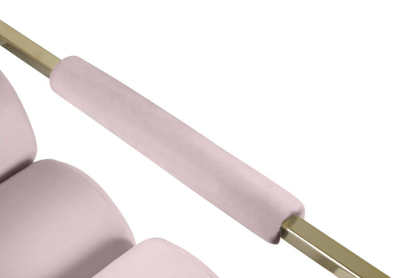 Wayne Velvet / Engineered Wood / Iron / Foam Contemporary Pink Velvet Accent Chair - 26.5" W x 28.5" D x 32" H