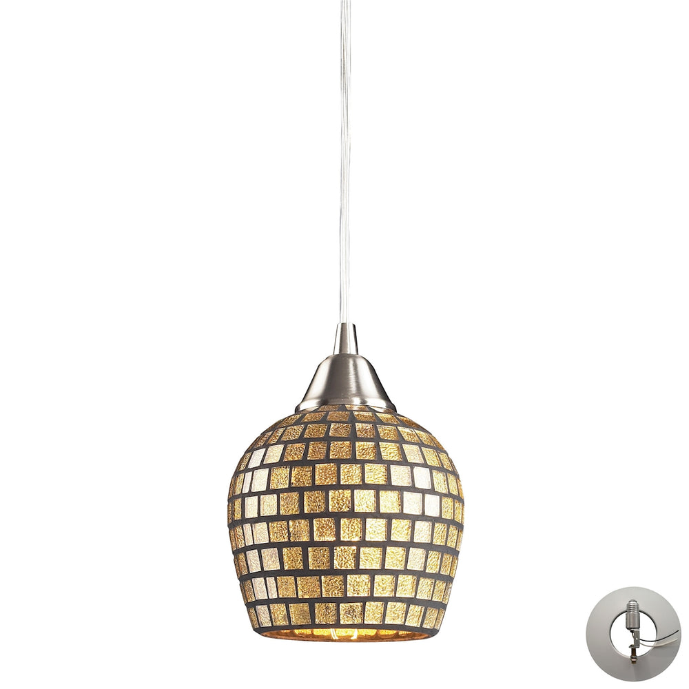 Fusion 5'' Wide 1-Light Mini Pendant - Satin Nickel