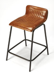 Ludlow Leather & Metal Counter Stool