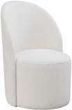 Hautely Boucle Fabric / Engineered Wood / Iron / Foam Contemporary Cream Boucle Fabric Accent Chair - 24" W x 26" D x 35" H