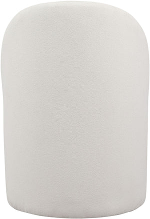 Hautely Boucle Fabric / Engineered Wood / Iron / Foam Contemporary Cream Boucle Fabric Accent Chair - 24" W x 26" D x 35" H