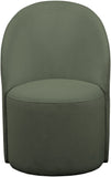 Hautely Boucle Fabric / Engineered Wood / Iron / Foam Contemporary Green Boucle Fabric Accent Chair - 24" W x 26" D x 35" H