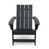 Encino Outdoor Resin Adirondack Chair, Black