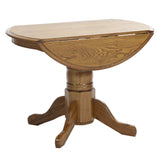 Classic Oak Chestnut Country Solid Drop Leaf Table