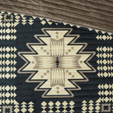 Woolrich Sierra Lodge/Cabin 100% Polyester Sierra Print Plush Coverlet Set Tan/Black King/Cal King: 110x92"/20x36"(2) WR13-3325