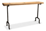 Rift Plank & Iron Console Table