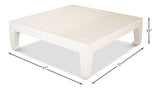 Classic Chinese Coffee Table - White